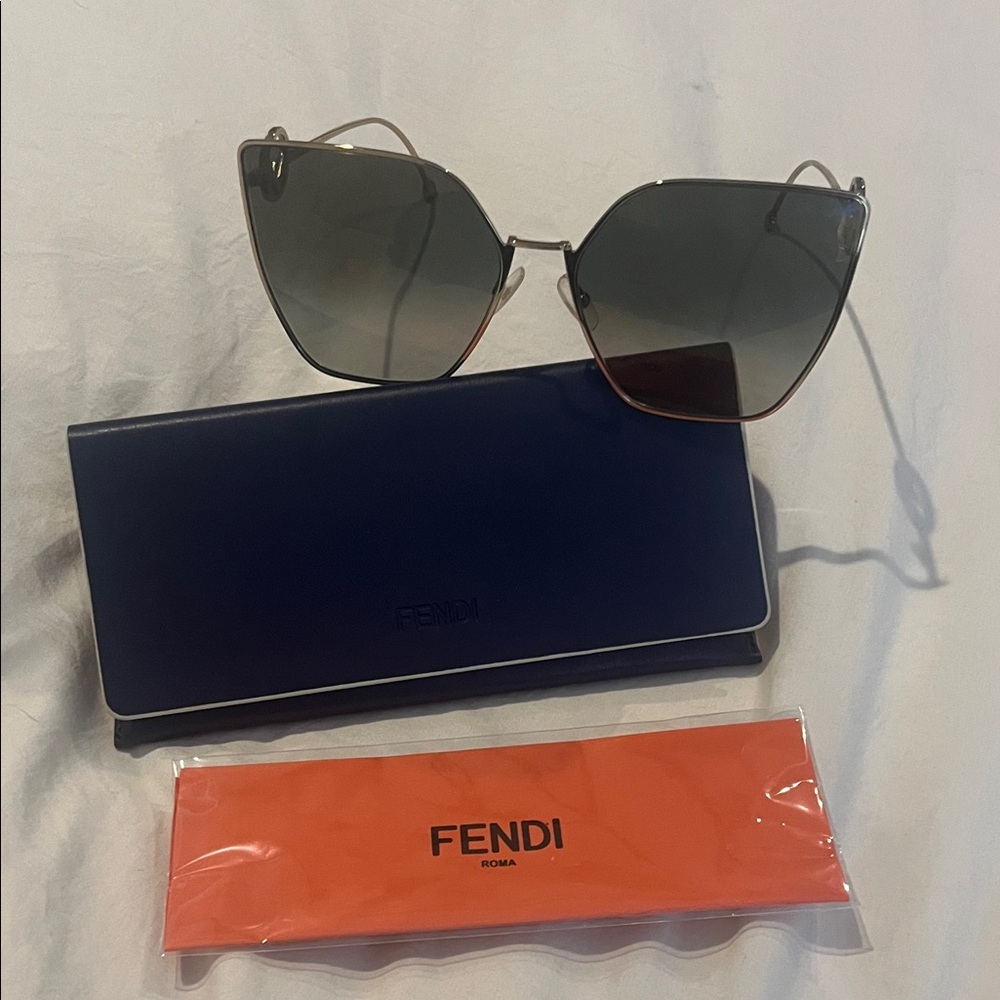 Fendi silver sunglasses